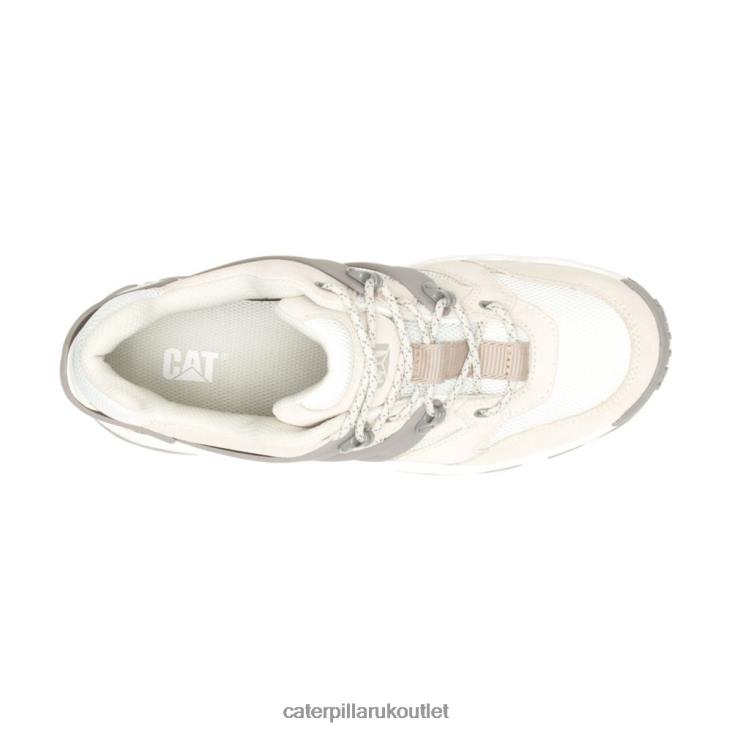 Men Birch/Bright White Caterpillar Reactor Sneaker 48T8160