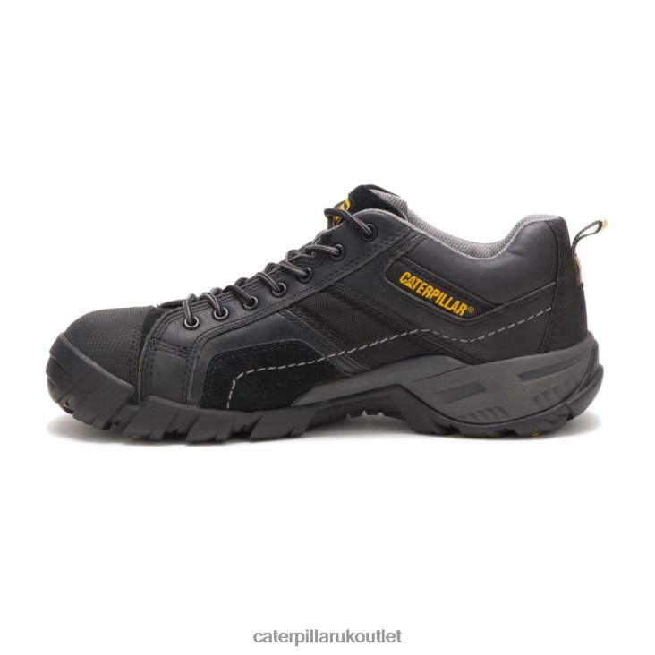 Men Black Caterpillar Argon Composite Toe Work Shoe 48T890