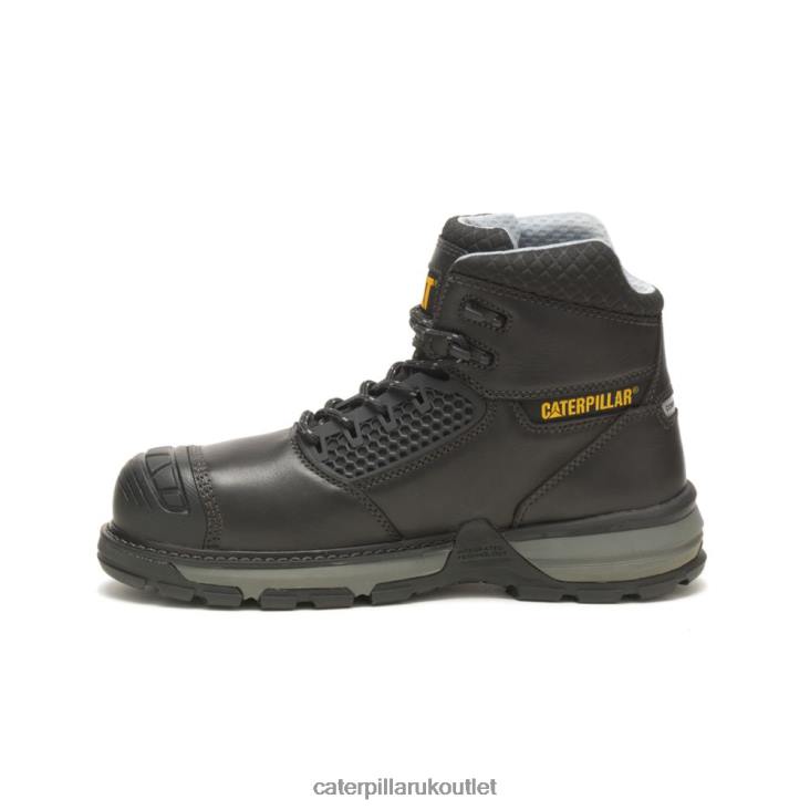 Men Black Caterpillar Excavator Superlite Cool Carbon Composite Toe Work Boot 48T848