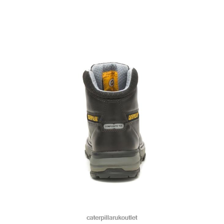 Men Black Caterpillar Excavator Superlite Cool Carbon Composite Toe Work Boot 48T848