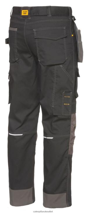 Men Black Caterpillar H2O Defender Pant 48T8118