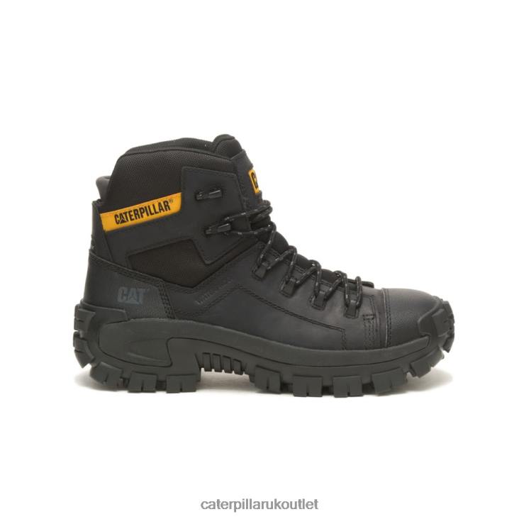 Men Black Caterpillar Invader Hiker Waterproof Composite Toe Work Boot 48T81