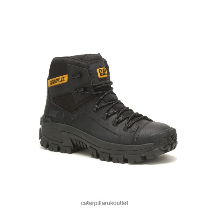 Men Black Caterpillar Invader Hiker Waterproof Composite Toe Work Boot 48T81