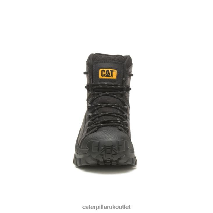 Men Black Caterpillar Invader Hiker Waterproof Composite Toe Work Boot 48T81