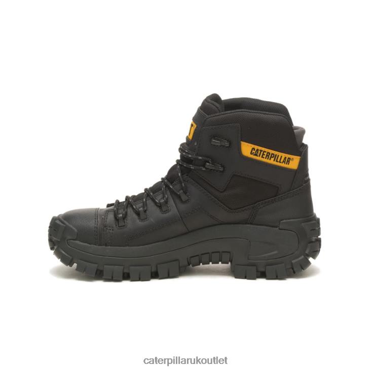 Men Black Caterpillar Invader Hiker Waterproof Composite Toe Work Boot 48T81