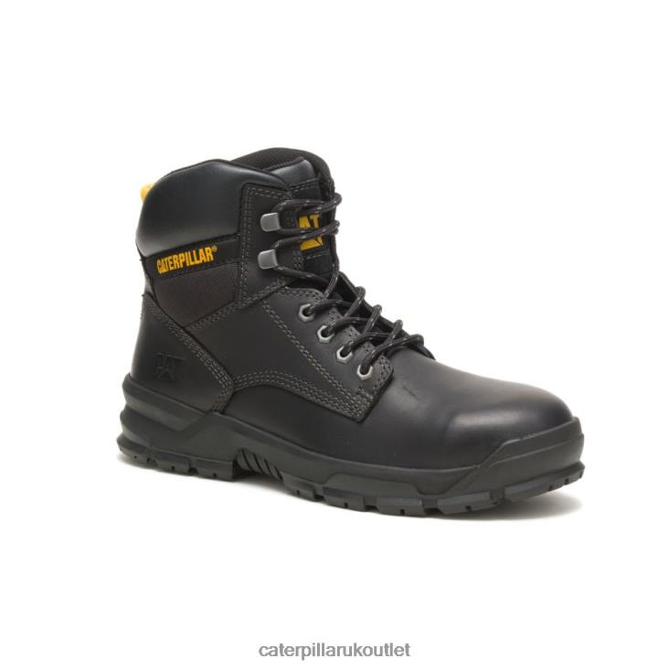 Men Black Caterpillar Mobilize Alloy Toe Work Boot 48T855