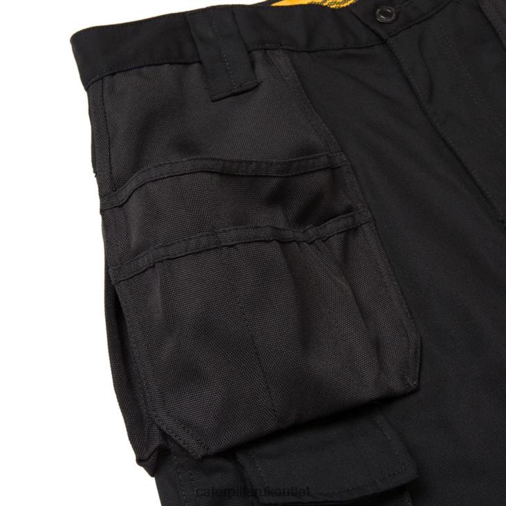 Men Black Caterpillar Trademark Trouser 48T8246
