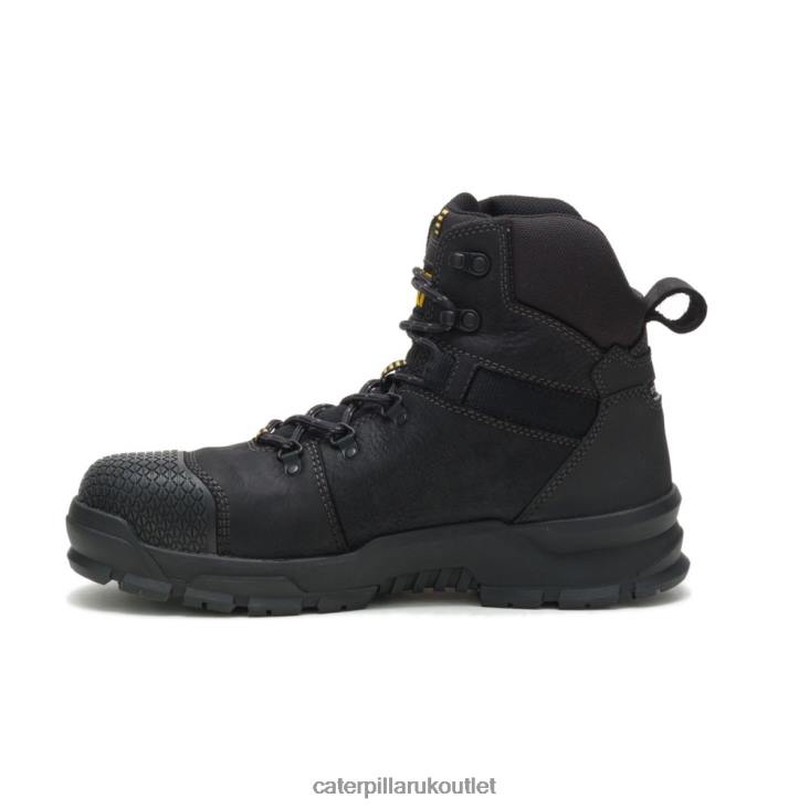 Men Black Caterpillar X Accomplice Waterproof Steel Toe Work Boot 48T822