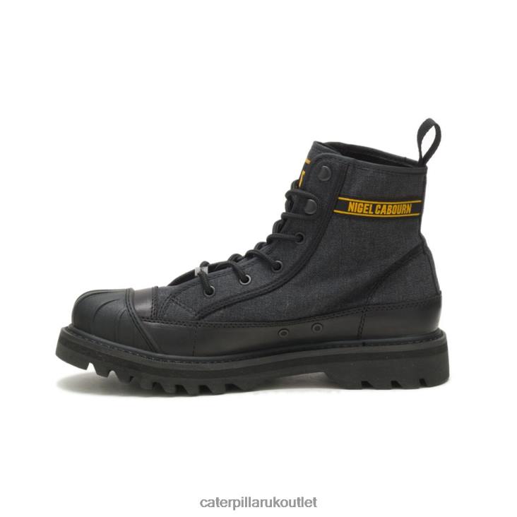 Men Black Caterpillar X Nigel Cabourn Omaha Boot 48T8198