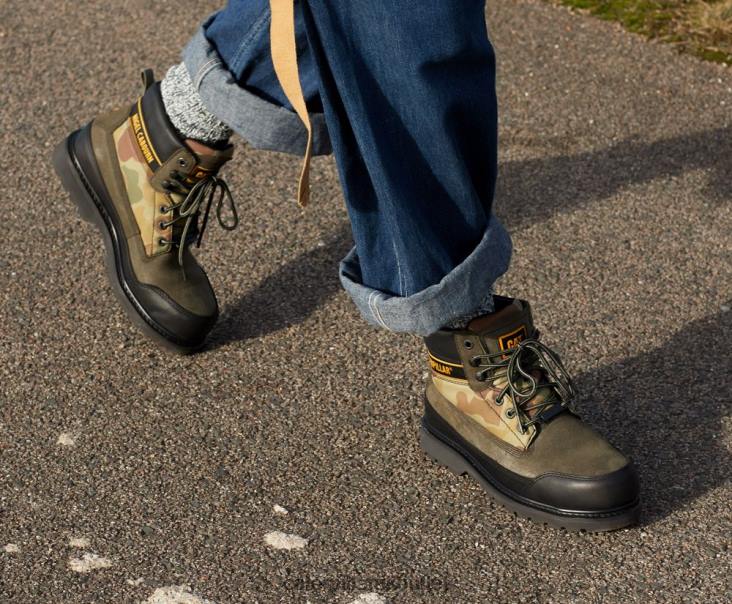 Men Black Caterpillar X Nigel Cabourn Utah Boot 48T8206