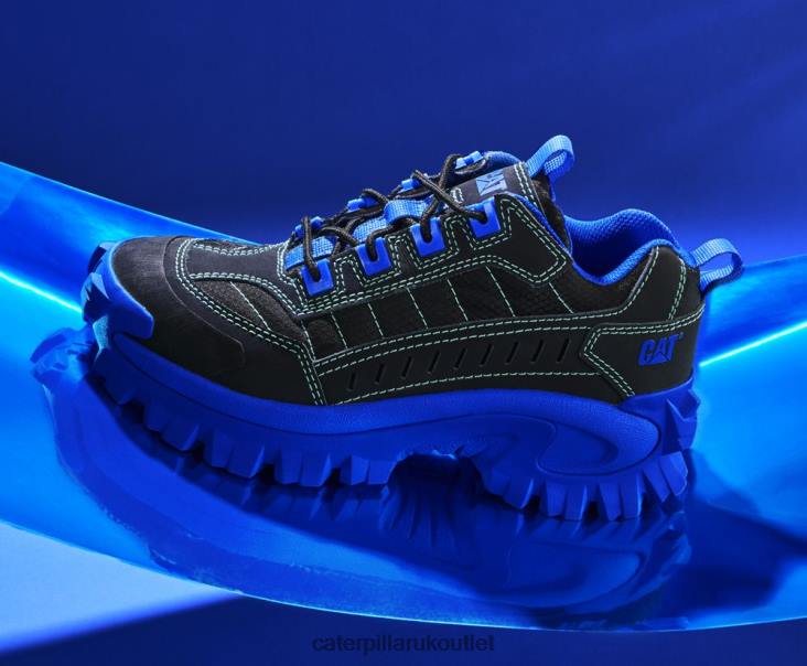 Men Black/Blue Caterpillar Intruder Supercharged Shoe 48T8120