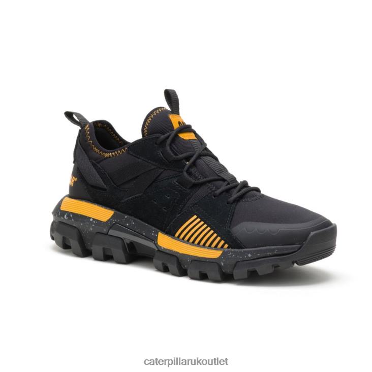 Men Black/Cat Yellow Caterpillar Raider Sport Sneaker 48T8145