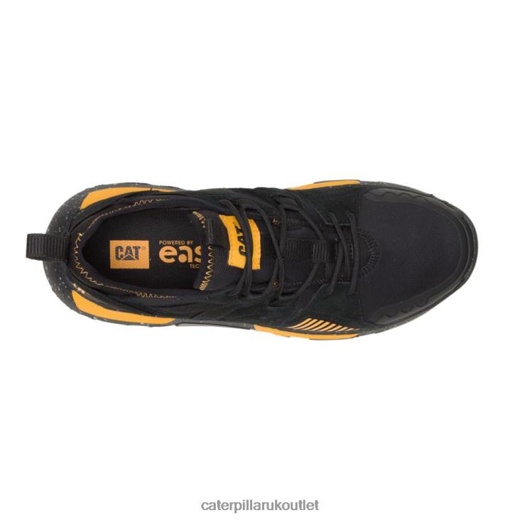 Men Black/Cat Yellow Caterpillar Raider Sport Sneaker 48T8145
