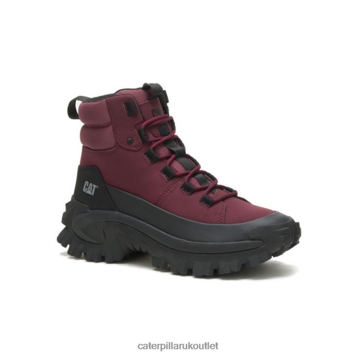 Men Black/Windsor Wine Caterpillar Trespass Waterproof Galosh 48T8174