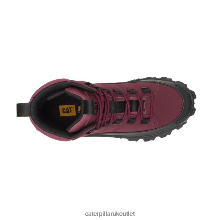 Men Black/Windsor Wine Caterpillar Trespass Waterproof Galosh 48T8174