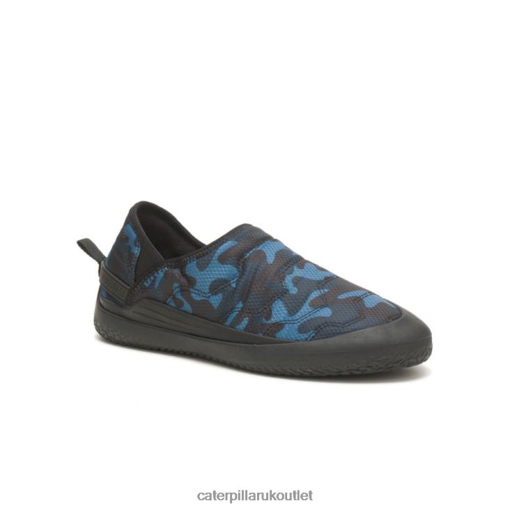 Men Blue Camo Caterpillar Crossover Slip On 48T8172