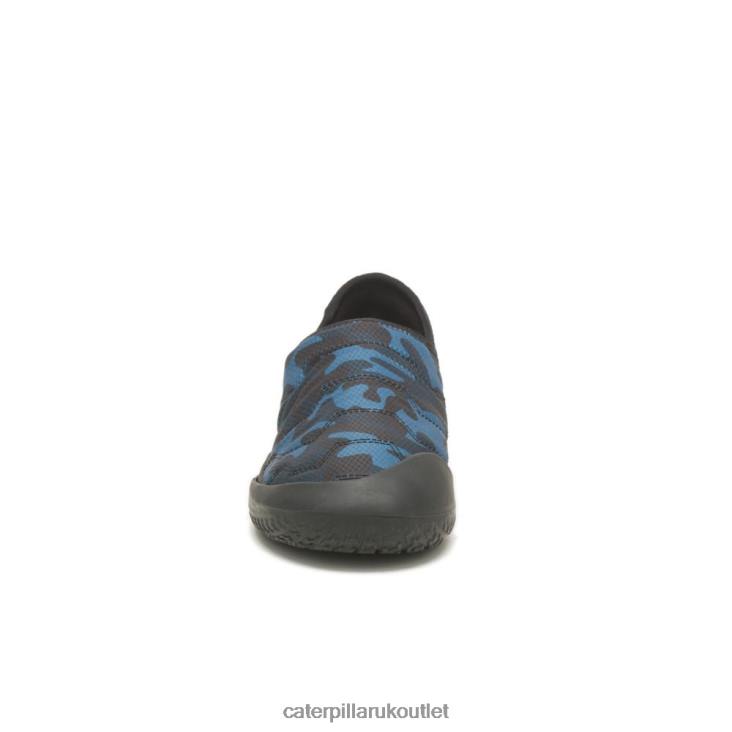 Men Blue Camo Caterpillar Crossover Slip On 48T8172