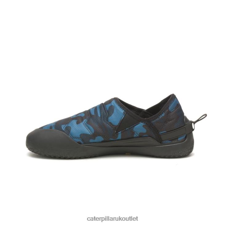 Men Blue Camo Caterpillar Crossover Slip On 48T8172