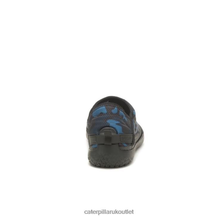 Men Blue Camo Caterpillar Crossover Slip On 48T8172