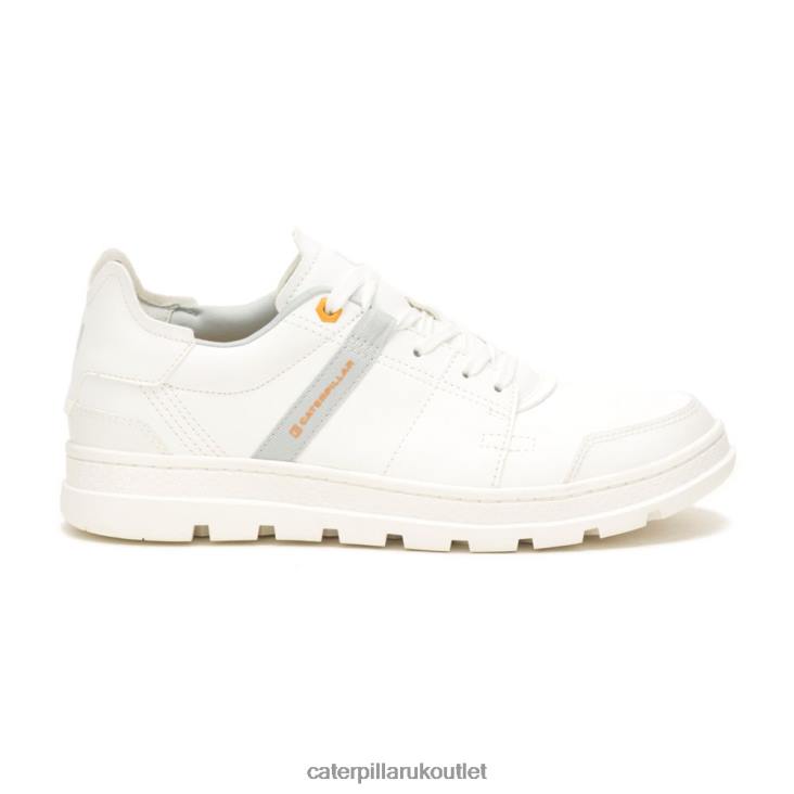 Men Bright White Caterpillar Cite Low Sneaker 48T8166