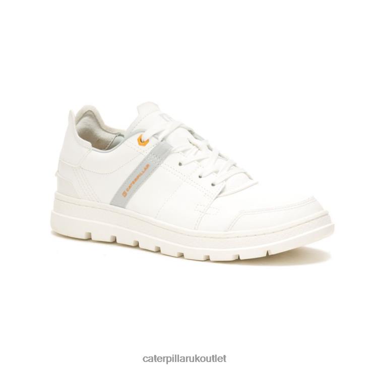 Men Bright White Caterpillar Cite Low Sneaker 48T8166