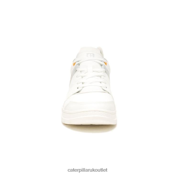 Men Bright White Caterpillar Cite Low Sneaker 48T8166