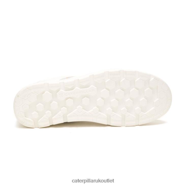Men Bright White Caterpillar Cite Low Sneaker 48T8166
