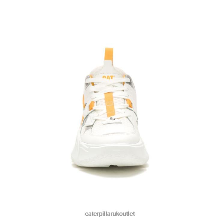 Men Bright White Caterpillar Imposter Mesh Sneaker 48T8155