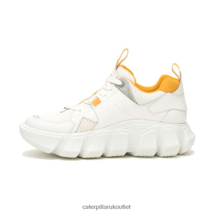 Men Bright White Caterpillar Imposter Mesh Sneaker 48T8155