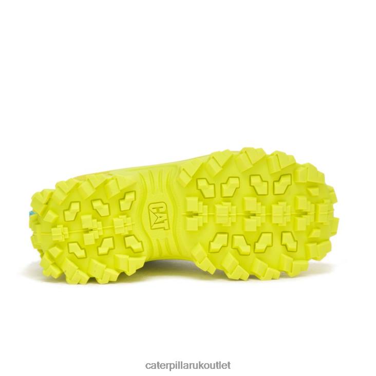 Men Bright White/Pale Lime Yellow Caterpillar Intruder Supercharged Shoe 48T8121