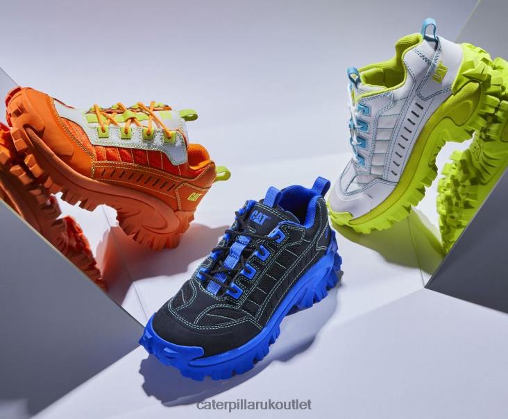 Men Bright White/Pale Lime Yellow Caterpillar Intruder Supercharged Shoe 48T8121