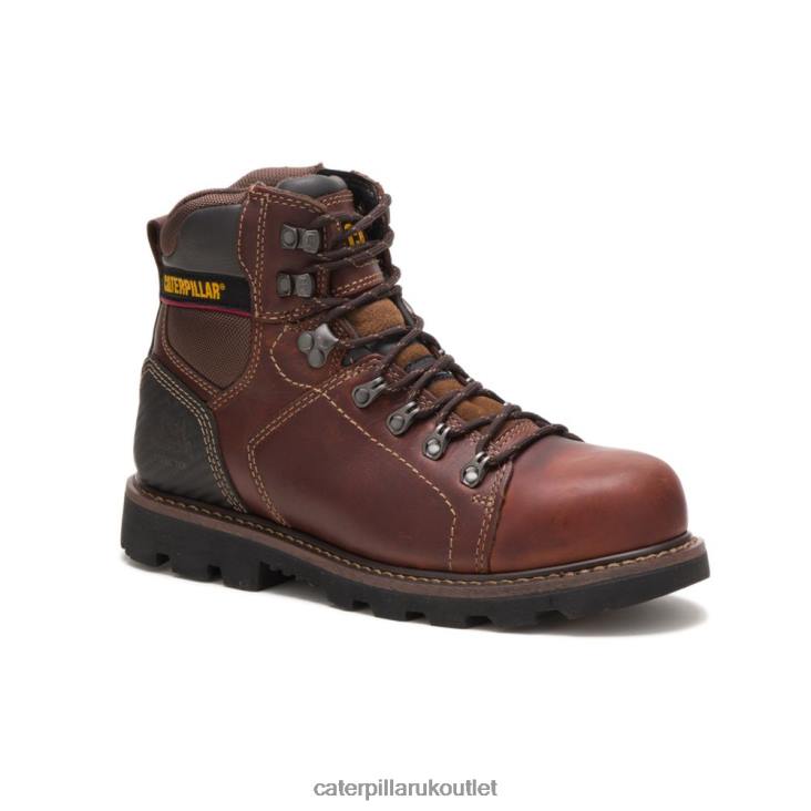 Men Brown Caterpillar Alaska 20 Steel Toe Work Boot 48T828