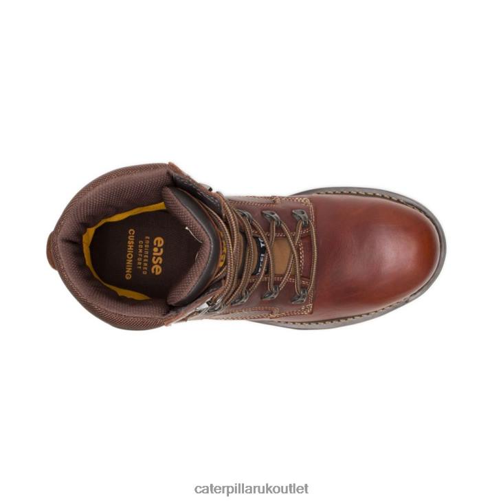 Men Brown Caterpillar Indiana 20 Steel Toe Work Boot 48T831