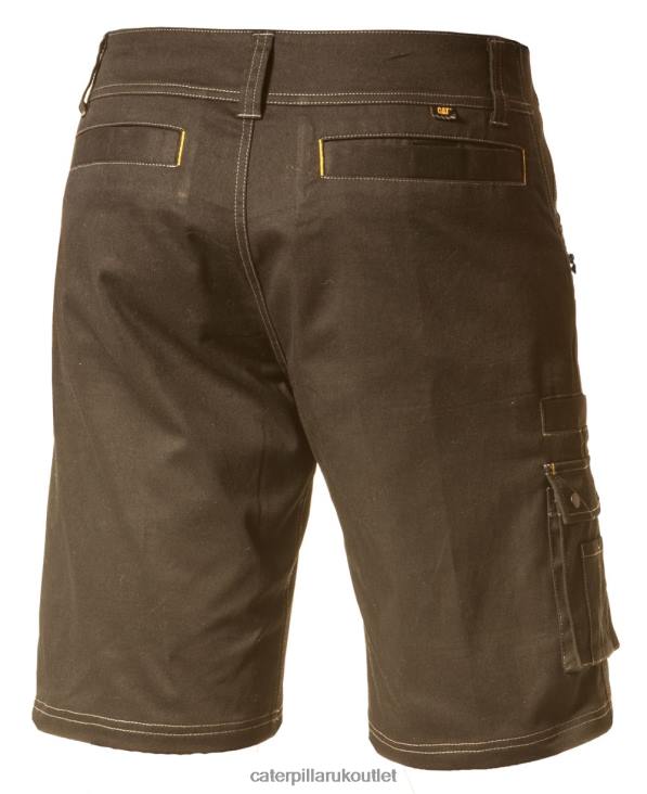 Men Brown Caterpillar Operator Flex Short 48T8244