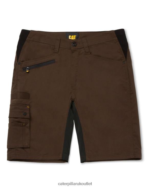 Men Brown Caterpillar Operator Flex Short 48T8244