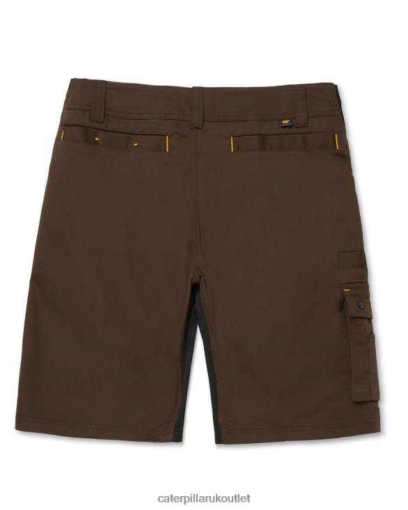 Men Brown Caterpillar Operator Flex Short 48T8244