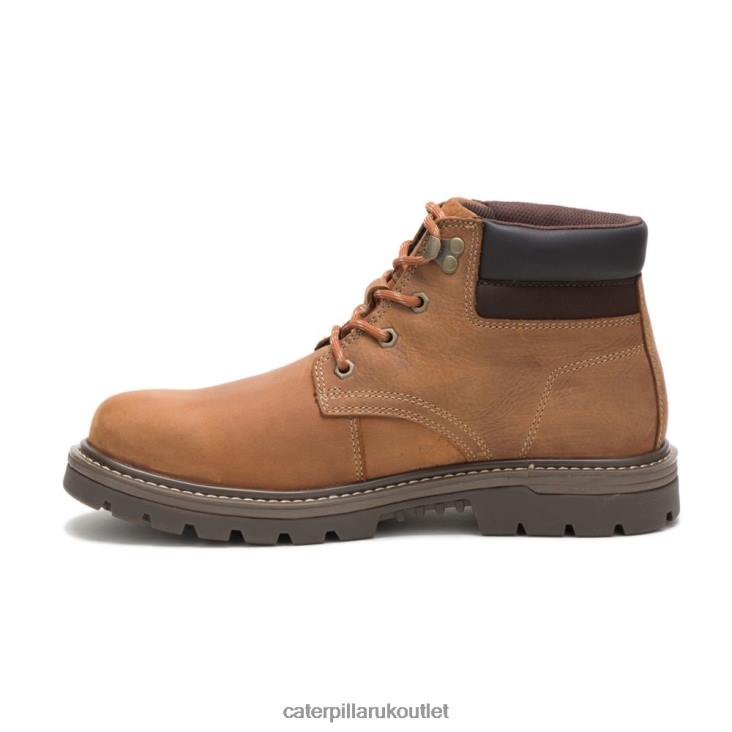 Men Brown Caterpillar Outbase Waterproof Work Boot 48T835