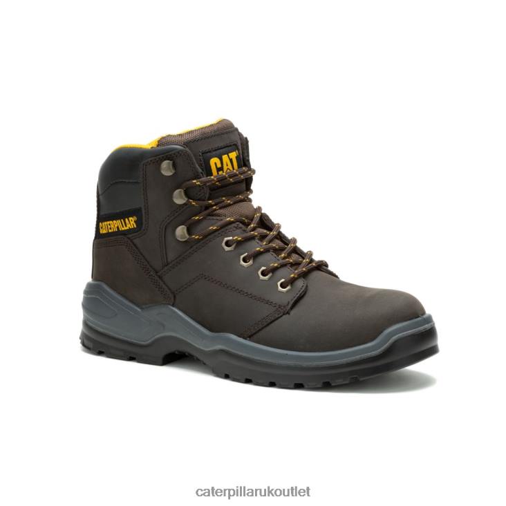 Men Brown Caterpillar Striver Steel Toe Work Boot 48T862