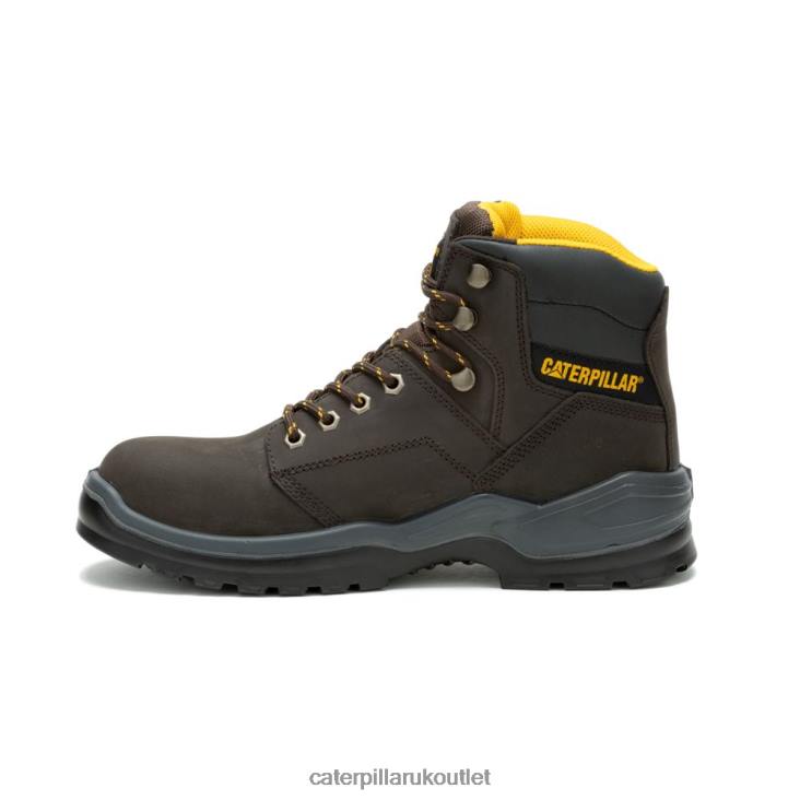 Men Brown Caterpillar Striver Steel Toe Work Boot 48T862