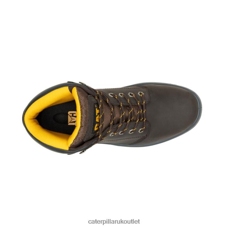 Men Brown Caterpillar Striver Steel Toe Work Boot 48T862