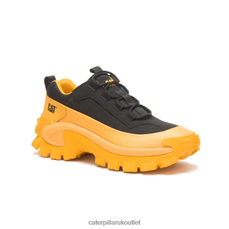 Men Cat Yellow/Black Caterpillar Intruder Waterproof Galosh 48T8123