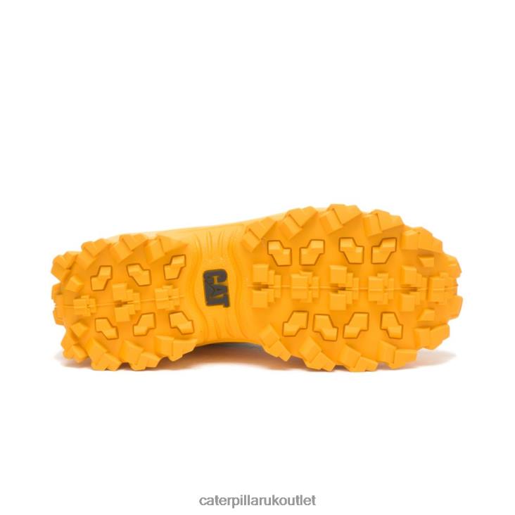 Men Cat Yellow/Black Caterpillar Intruder Waterproof Galosh 48T8123