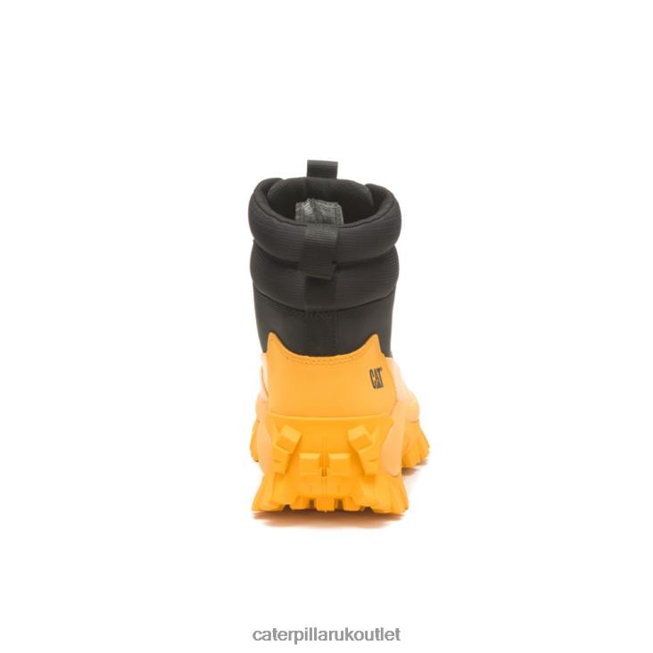 Men Cat Yellow/Black Caterpillar Trespass Waterproof Galosh 48T8175