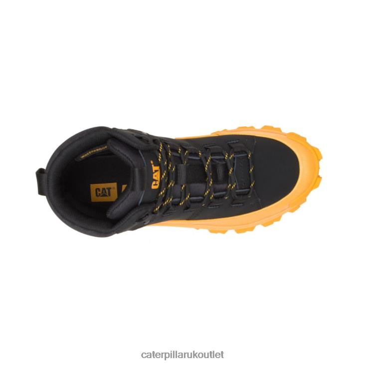 Men Cat Yellow/Black Caterpillar Trespass Waterproof Galosh 48T8175