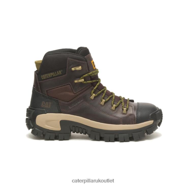 Men Coffee Bean Caterpillar Invader Hiker Waterproof Composite Toe Work Boot 48T82