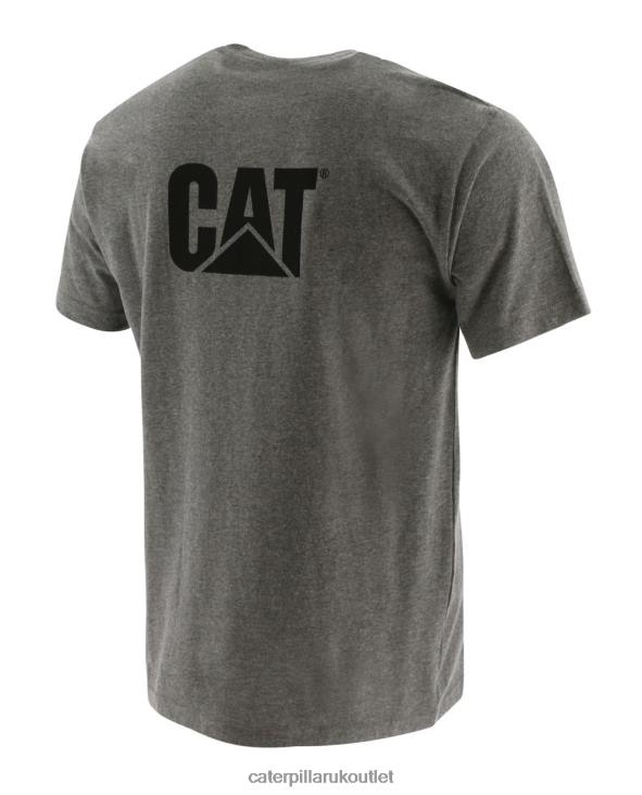 Men DARK HEATHER GREY Caterpillar Trademark Pocket Tee 48T8235