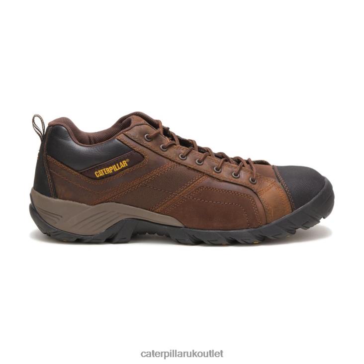 Men Dark Brown Caterpillar Argon Composite Toe Work Shoe 48T889