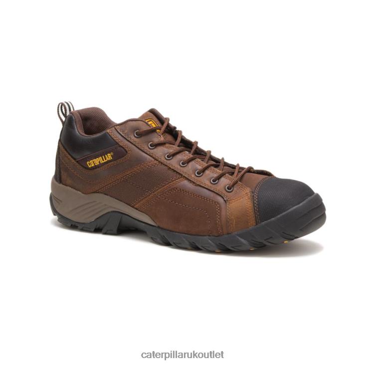 Men Dark Brown Caterpillar Argon Composite Toe Work Shoe 48T889