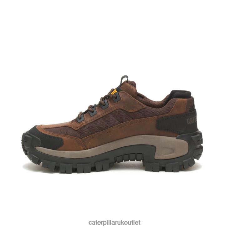 Men Dark Brown Caterpillar Invader Steel Toe Work Shoe 48T879