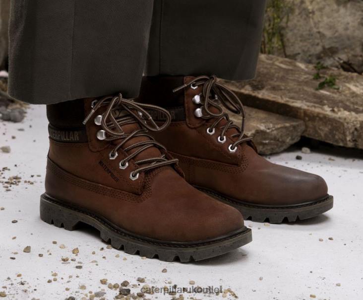 Men Deep Mahogany Caterpillar Ecolorado Waterproof Boot 48T8199